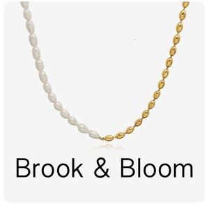 BROOK & BLOOM VERA 18K GOLD PLATED NECKLACE